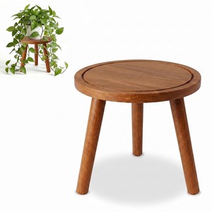 Support à plantes sur piétement en teck artisanal - Vente en gros depuis l'Inde - Product Image 5