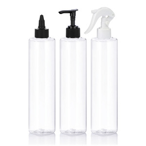 Botella Cilíndrica de Plástico PET Resistente de 500 ml con Diseño Personalizado JW-761, Tapa con Bomba Pulverizadora, Sellada, Recargable, con Impresión de Serigrafía - Product Image 4