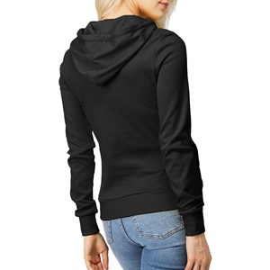 Sudaderas con capucha ODM personalizables al por mayor con logo impreso, de lentejuelas y cristales, de punto grueso, formales, de forro polar para mujer - Product Image 4