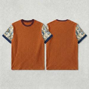 Camiseta Básica de Algodón Pesado 250GSM de Manga Corta para Hombre, Corte Holgado y Recto, Color Liso, Estilo Urbano, Camisetas Europeas para Hombre - Product Image 4