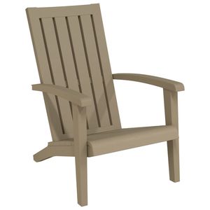 Silla Adirondack marrón claro para patio Material de polipropileno duradero - Product Image 2