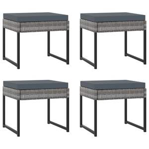 Ensemble de salle à manger de jardin pour 10 personnes en polyrotin gris, verre trempé et acier pour l'agréement extérieur - Product Image 6