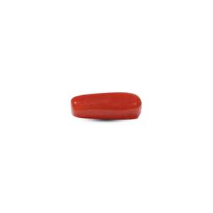 Natural Red Coral Oval Cabochon 5.85 Carat Loose Gemstone for Fine Jewelry - Product Image 3