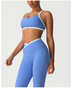 Conjuntos de Ropa Deportiva de Yoga para Mujer, Talla XXL, Alta Calidad, Venta al Por Mayor, Spandex, Sin Mangas, Shorts, Absorbe la Humedad, Ajustado, DDP Supply - Product Image 2