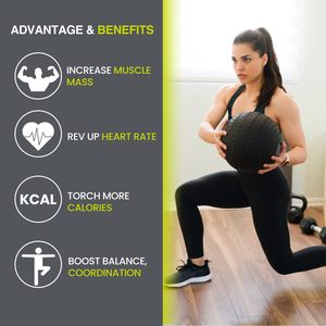 ลูกบอลออกกำลังกาย GISCO SLAM BALL ผลิตจากยางและ PVC เป็นมิตรต่อสิ่งแวดล้อม สำหรับอุปกรณ์ออกกำลังกาย ฟิตเนส และการฝึกฝนร่างกาย - Product Image 4