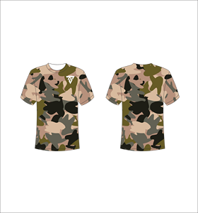 T-shirt camouflage abstrait pour hommes, décontracté, à manches courtes, col rond, streetwear, mode - Product Image 3