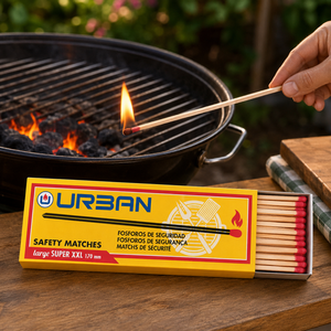 Indian Origin Barbeque Safety Matches Long Wooden Matchsticks for BBQ Grills Kitchen Cooking and Outdoor Fire Starting - Product Image 1