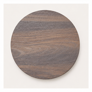 Assiettes de présentation rondes en plastique imitation bois rustique, en gros, pour mariages et fêtes, à prix raisonnable - Product Image 3