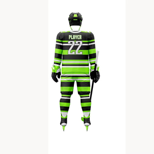 Ensemble d'uniformes de hockey sur glace personnalisés et confortables, meilleure qualité, impression sérigraphique, respirant, séchage rapide, antibactérien, 220g, 100% coton - Product Image 3