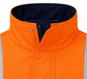 Veste de sécurité haute visibilité réfléchissante orange marine, imperméable, unisexe, pour usine, personnalisable, vente en gros, OEM, ODM, commerce - Product Image 4