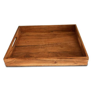 Bandeja de Servir de Madera Hecha a Mano con Acabado Elegante, Uso Multiusos para el Hogar, Hotel, Cocina, Decoración de Mesa de Centro, Venta al por Mayor - Product Image 1