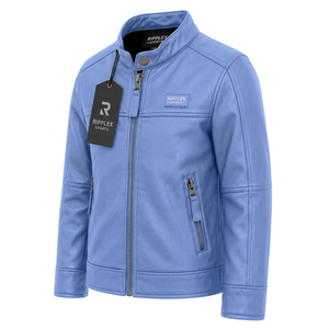 Chaqueta de cuero clásica y elegante para niños, con materiales suaves, ajuste seguro, comodidad duradera y estilo atemporal para cada ocasión. - Product Image 3