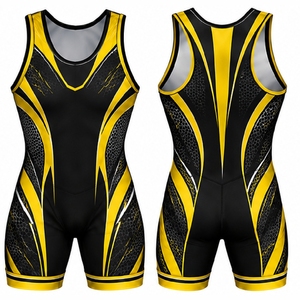 <b>Wrestling</b> <b>Singlets</b> <b>Mens</b> Custom Athletic Uniforms Team Sportswear Sublimation Performance Stretch Competition Gear - Product Image 4