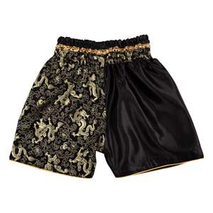 Pantalones Cortos de Muay Thai para Hombre, Estampado Satinado, Cintura Elástica, para Entrenamiento, Gimnasio, Kickboxing, Ligeros - Product Image 5