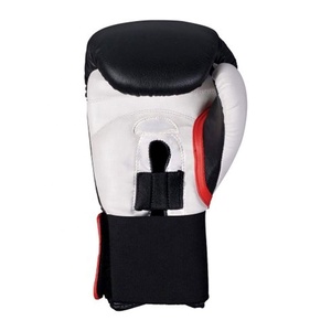 Venta al por mayor de guantes de boxeo profesionales de cuero de vaca para adultos de alta calidad de color negro con logotipo personalizado para la lucha contra las artes marciales - Product Image 3