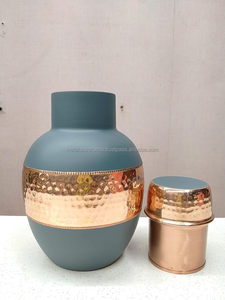 เหยือกน้ำสำหรับห้องนอนดีไซน์จากทองแดงบริสุทธิ์มีประโยชน์ต่อสุขภาพสำหรับการเก็บน้ำมีหลายขนาด - Product Image 3