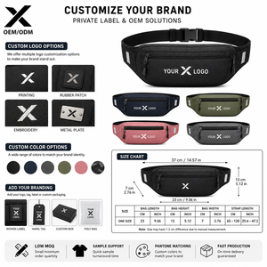 Riñonera Deportiva Impermeable Personalizada OEM, Riñonera para Correr, Riñonera Deportiva Reflectante con Soporte para Teléfono, Riñonera de Viaje para Fitness - Product Image 6