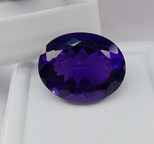 Aigue-marine violette impeccable, taille ovale, certifiée, pierre précieuse naturelle, Zubeda Gems, qualité excellente, rare, évaluation tierce AB113 - Product Image 5
