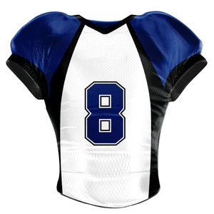 Maillot de football américain personnalisé pour homme avec impression par sublimation et broderie, manches courtes, marque privée pour les fans, respirant et à séchage rapide - Product Image 1