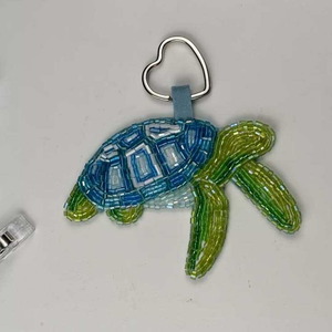 Beaded Jellyfish Charm Ocean-Inspired Bag Charm Jellyfish Bead Art Beaded Watermelon <b>Keychain</b> Watermelon Bag BY MULTI CRAFT - Product Image 6