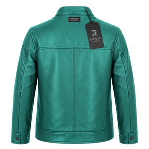 Kids leather <b>jacket</b> crafted for lasting comfort stylish everyday wear warm protection and dependable quality for active children - Product Image 2