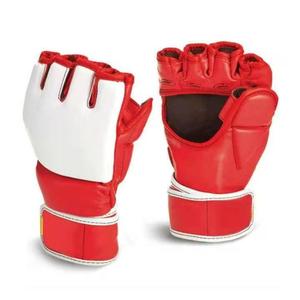 Guantes de MMA de Cuero PU de Alta Calidad, Acolchados, Personalizables, con Cierre de Gancho y Bucle, para Entrenamiento y Sparring, en Venta a Bajo Precio - Product Image 4