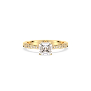 Anillo de compromiso REYES al por mayor, certificado por IGI, oro sólido de 14k, diamante cultivado en laboratorio con corte HPHT CVD, para mujer, joyería fina de lujo. - Product Image 2