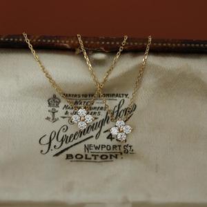 Colgante de circonita con corte marquesa en forma de flor con perla de agua dulce, collar clásico chapado en plata 925 con cadena tipo caja, unisex, para uso diario. - Product Image 2