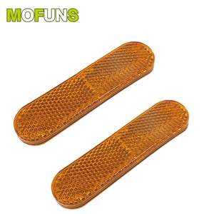 ABS <b>Scooter</b> Oval Amber Reflectors Motorcycle Reflective Material with Available <b>Sticker</b> - Product Image 2