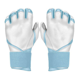 Gants de frappe de baseball de haute qualité en cuir véritable, couleur personnalisée, logo, fermeture auto-agrippante ambidextre, professionnels - Product Image 6