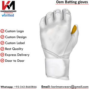 Gants de frappe de baseball personnalisés par sublimation, design entièrement imprimé, en cuir de mouton, équipement de frappe professionnel, vente en gros directe d'usine - Product Image 4