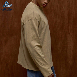 Chemise tendance à manches longues pour hommes, livraison directe d'usine, respirante, coupe décontractée, coupe ajustée, manches longues, produit de qualité supérieure, t-shirt - Product Image 3
