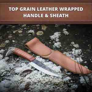 Cuchillo Medieval Antiguo Hecho a Mano, Forjado a Mano, Personalizado, para Camping, de Acero con Alto Contenido de Carbono, Hoja Fija, Ecológico, Personalización OEM - Product Image 2