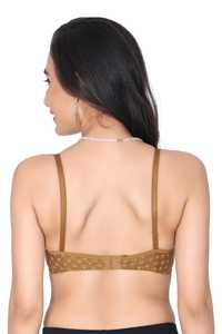 Sujetador de algodón estampado sin relleno, suave y transpirable, para uso diario, sin aros, para mujer, fabricante mayorista de telas estampadas. - Product Image 3