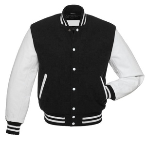 Veste universitaire en molleton de coton personnalisée OEM pour l'hiver, doublure matelassée chaude avec broderie réfléchissante - Product Image 1