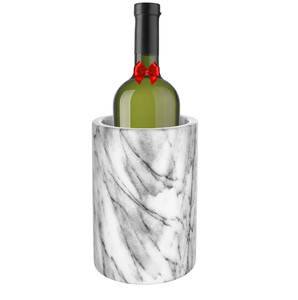 Refroidisseur de bouteilles décoratif en marbre blanc naturel de haute qualité U F INTERNATIONAL WMC-46, rétention de glace, écologique, pour les soirées en club - Product Image 3
