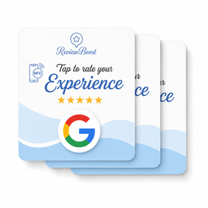 บัตรรีวิว Google Review Card แบบ NFC ของ ReviewBoost พร้อมชิป NTAG213 ขนาดเล็ก สำหรับร้านอาหาร ใช้สำหรับประเมินประสบการณ์ทางธุรกิจ - Product Image 2