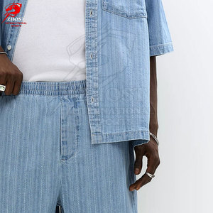 Conjuntos de Pantalones Cortos de Mezclilla para Hombre de Alta Calidad, Ligeros, con Costuras Premium, Cómodos para Uso Diario y Estilo Urbano - Product Image 6