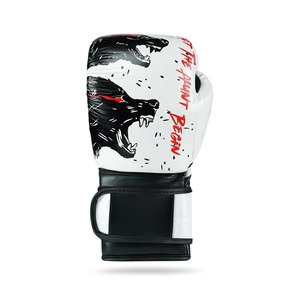 OEM Custom Design Premium Leather Boxing <b>Gloves</b> 15oz for Boxing Training with Adjustable Wrist Padding - Product Image 4