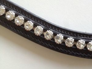 Bandes de front en cuir personnalisables pour chevaux, équipement équestre, toutes formes et tailles, bridons de dressage, bandes de front Hackamore - Product Image 2