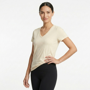 Camisetas Deportivas Lisas al por Mayor para Mujer, Cuello en V, Personalizadas con Sublimación, Ligeras, Ropa Urbana Femenina - Product Image 5