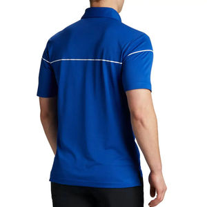 Chemise Homme Bleu Royal Unie Anti-Plis Respirante en Coton Canvas Décontractée à Manches Courtes pour Golf, Tennis et Tenue d'Été - Product Image 6