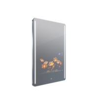 Miroir de salon intelligent avec écran tactile vertical, caméra HD Vercon, IA, miroir de coiffure VR, essai de coiffure avec éclairage LED, Bluetooth, WiFi