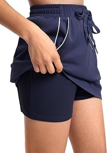 Top ajustado azul marino liso sin mangas con cuello redondo para mujer, poliéster transpirable, estilo para todas las estaciones - Product Image 3