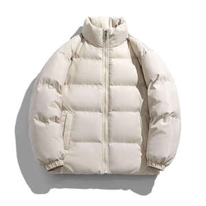 Cropped Custom Puffer <b>Jacket</b> <b>Men</b> Quilted Winter Outerwear Logo Private Label Wholesale Manufacturer USA <b>UK</b> Europe - Product Image 3