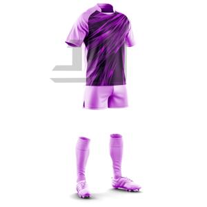 Ensemble de maillot et short de rugby à col en V en polyester 100 %, imprimé numérique, écologique, antibactérien et coupe-vent pour l'entraînement - Product Image 4