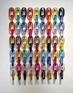 Cadena acrílica moderna personalizada, acentos de pared hechos a mano, resina ornamental moderna, colgante para decoración del hogar, listo para Festival Diwali - Product Image 6