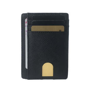Cartera Minimalista de Microfibra con Clip para Dinero y Bloqueo RFID para Hombre, Diseño Personalizado de Fábrica, Delgada, Bifold, Porta Tarjetas - Product Image 5