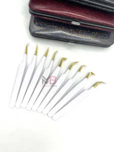 Pinzas de Acero Inoxidable para Pestañas, Pinzas para Extensiones de Pestañas, Pinzas para Volumen de Pestañas, Variedad Completa en Stock, Gran Venta - Product Image 3