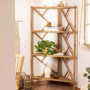 Estante Esquinero de Bambú, Organizador de Almacenamiento de Múltiples Niveles, Muebles Ecológicos para el Hogar, Proveedor de Vietnam - Product Image 1